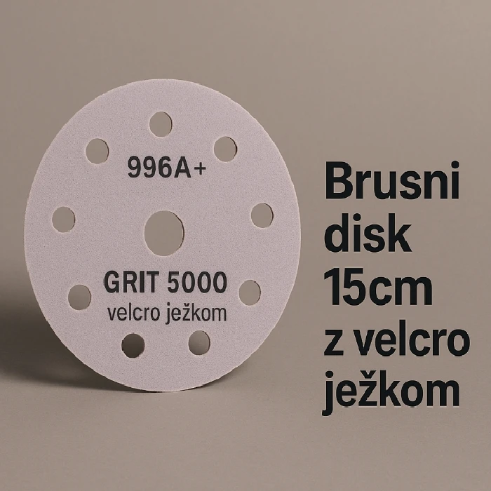 Brusni disk 15cm z velcro ježkom 996A  grit 5000